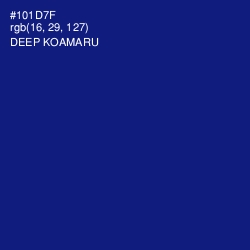 #101D7F - Deep Koamaru Color Image